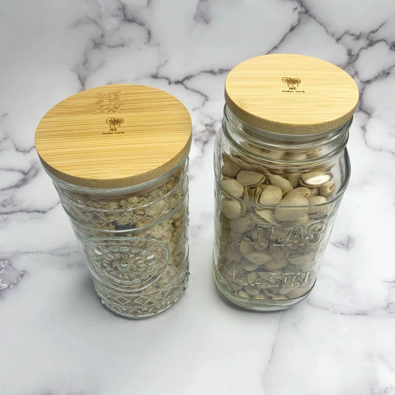Bamboo Mason Jar Lids